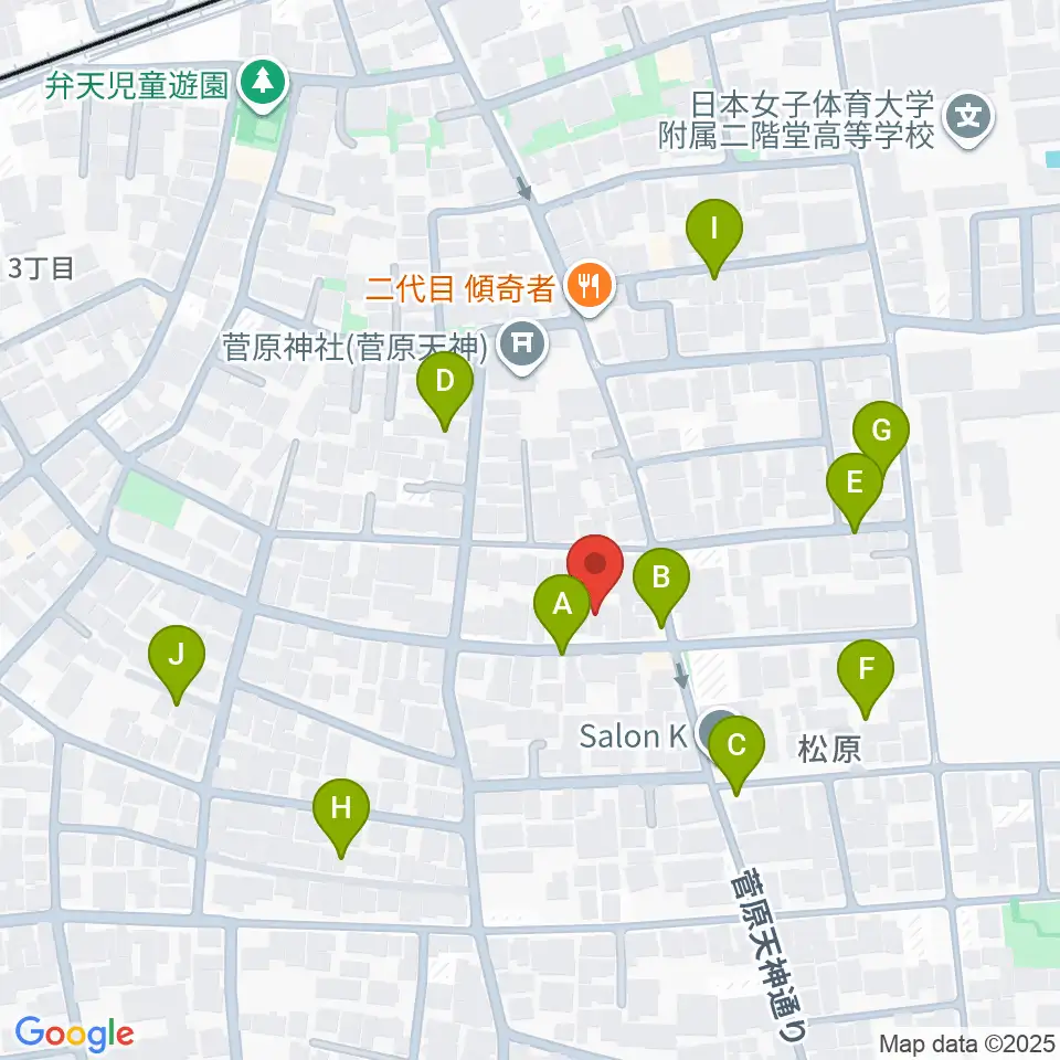 宇宙舘周辺の駐車場・コインパーキング一覧地図