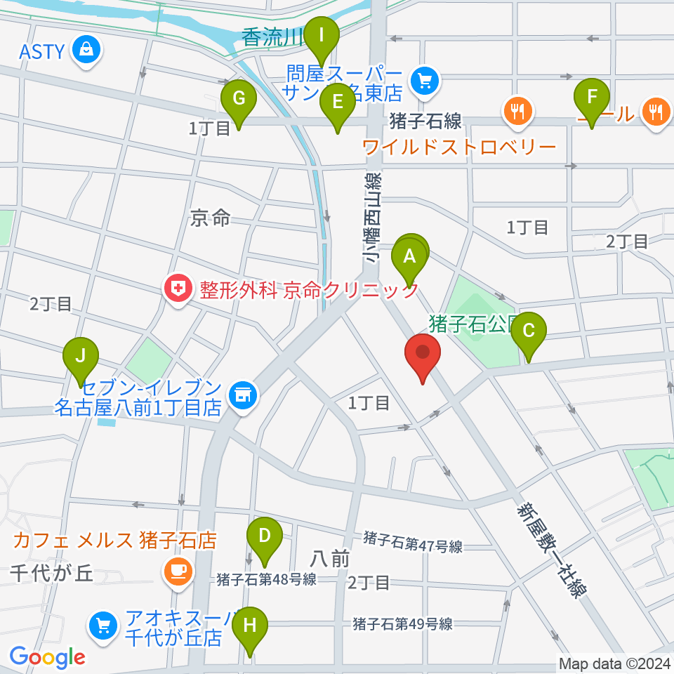 うりんこ劇場周辺の駐車場・コインパーキング一覧地図