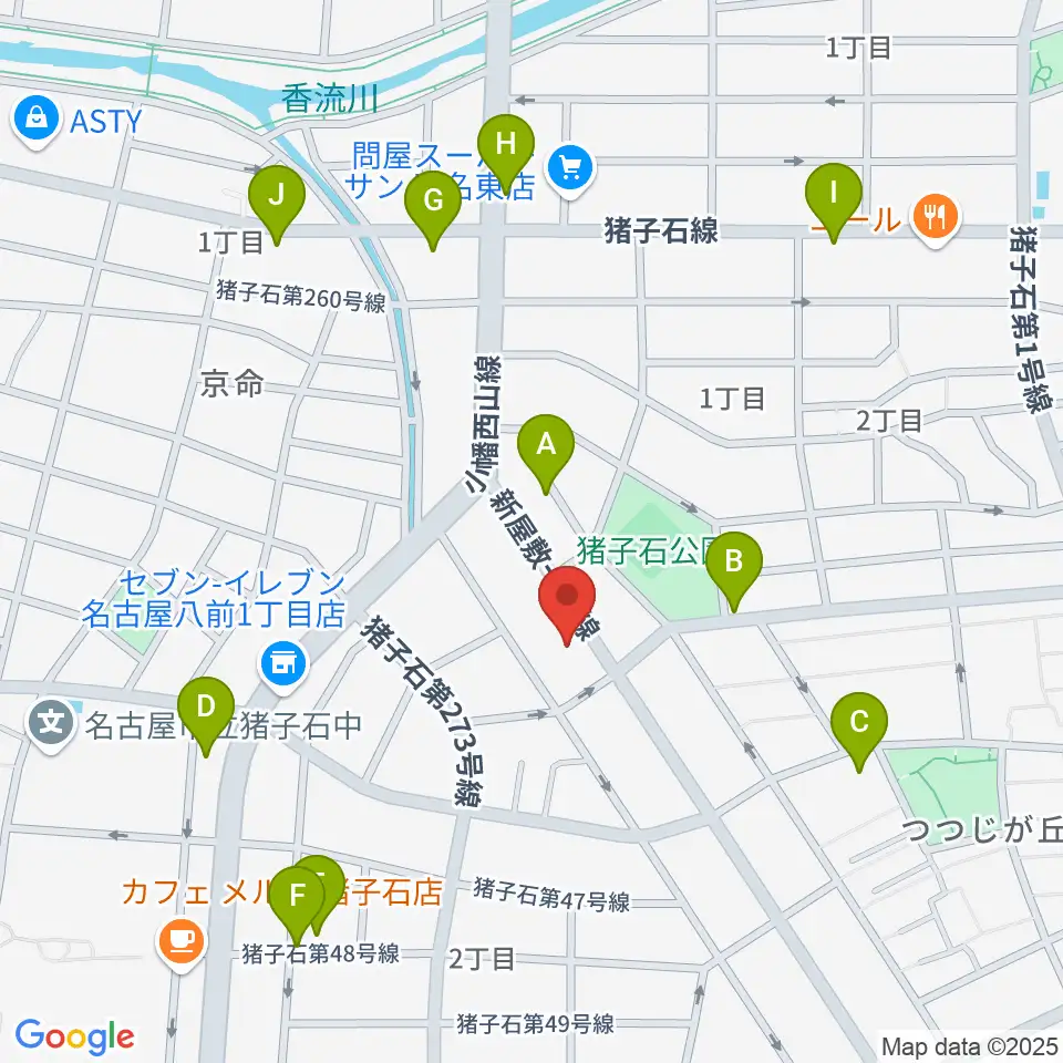 うりんこ劇場周辺の駐車場・コインパーキング一覧地図