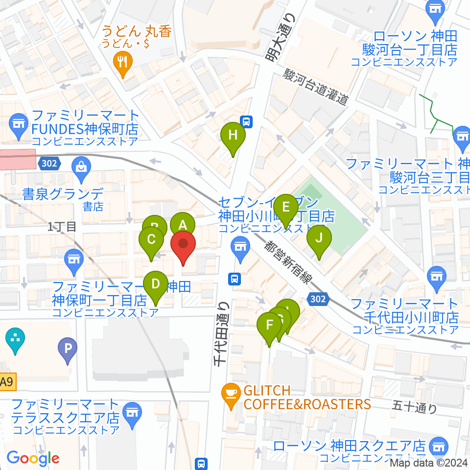 神保町よしもと漫才劇場周辺の駐車場・コインパーキング一覧地図