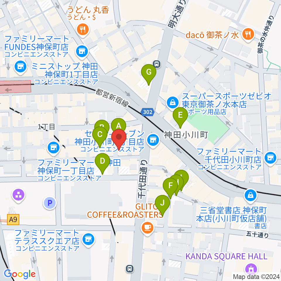 神保町よしもと漫才劇場周辺の駐車場・コインパーキング一覧地図