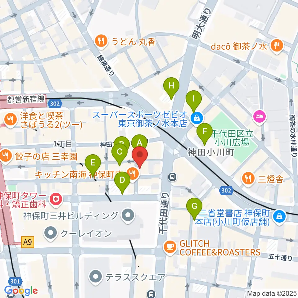 神保町よしもと漫才劇場周辺の駐車場・コインパーキング一覧地図