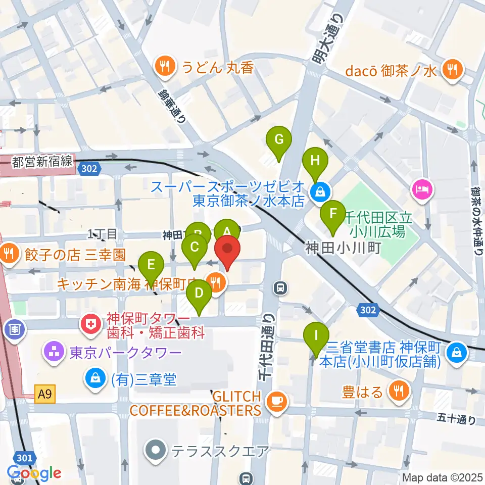 神保町よしもと漫才劇場周辺の駐車場・コインパーキング一覧地図