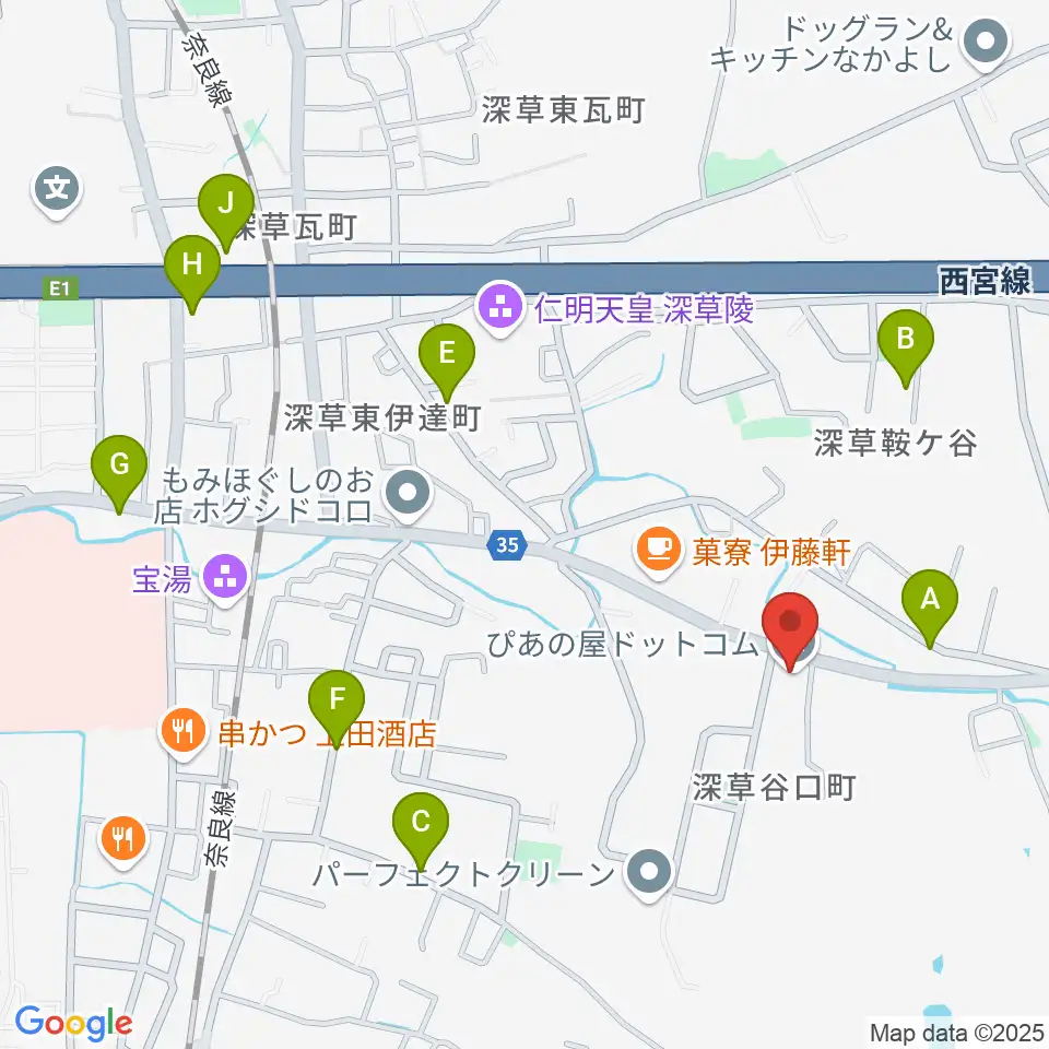 ぴあの屋ドットコム周辺の駐車場・コインパーキング一覧地図