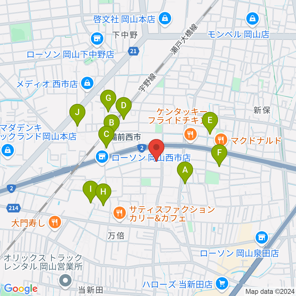 喜多商事株式会社周辺の駐車場・コインパーキング一覧地図