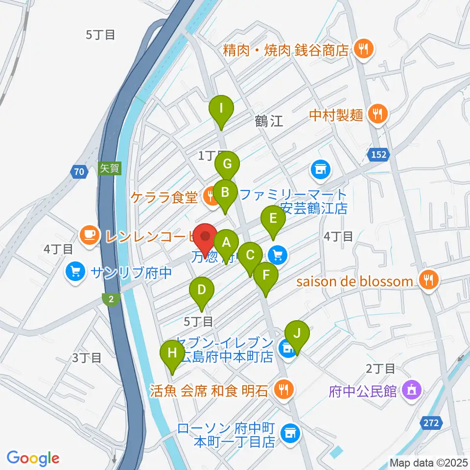広島ララミュージック周辺の駐車場・コインパーキング一覧地図