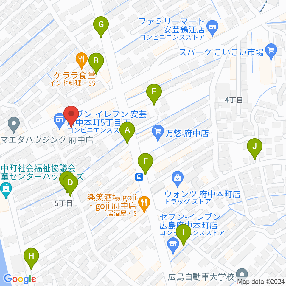 LaLa Musicピアノ教室周辺の駐車場・コインパーキング一覧地図