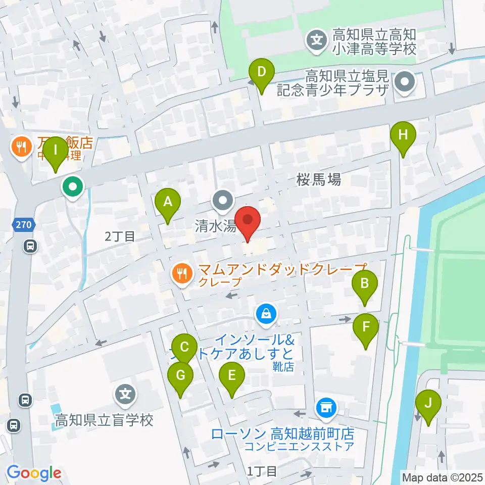 南四国ピアノ販売周辺の駐車場・コインパーキング一覧地図
