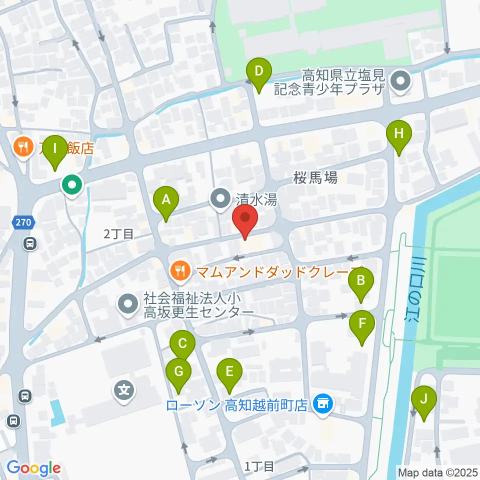 南四国ピアノ販売周辺の駐車場・コインパーキング一覧地図