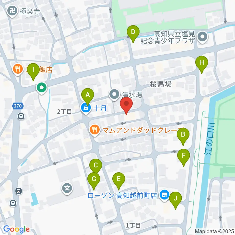 南四国ピアノ販売周辺の駐車場・コインパーキング一覧地図