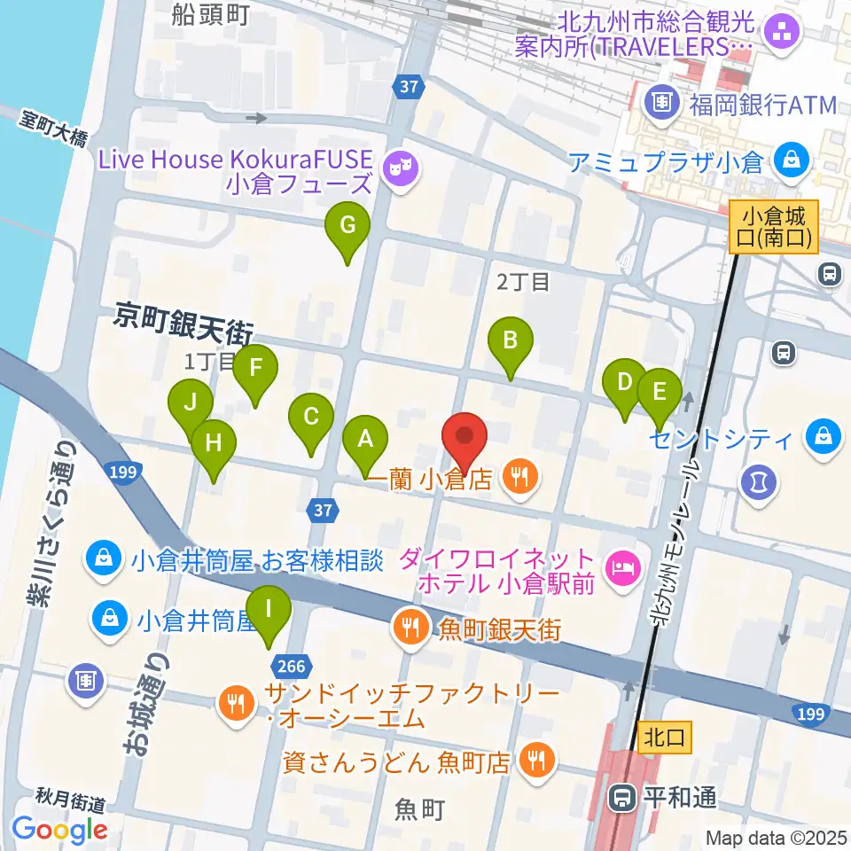 松田楽器店周辺の駐車場・コインパーキング一覧地図