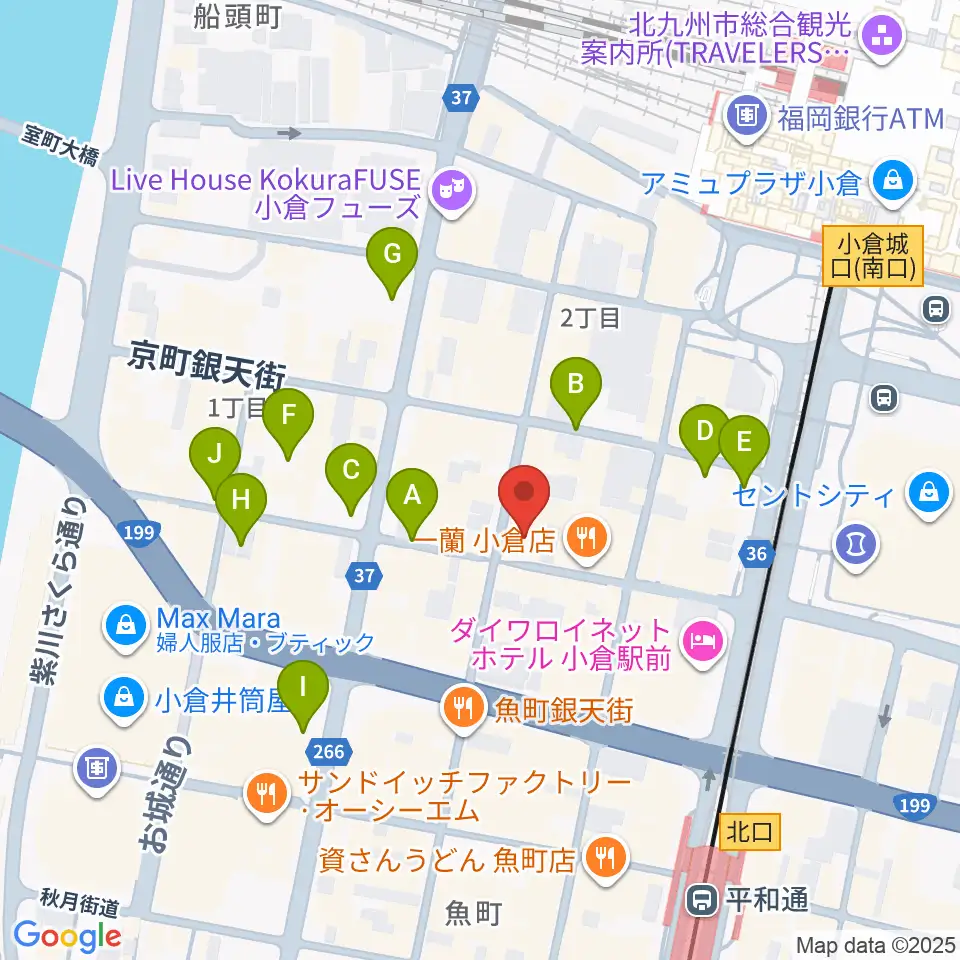 松田楽器店周辺の駐車場・コインパーキング一覧地図