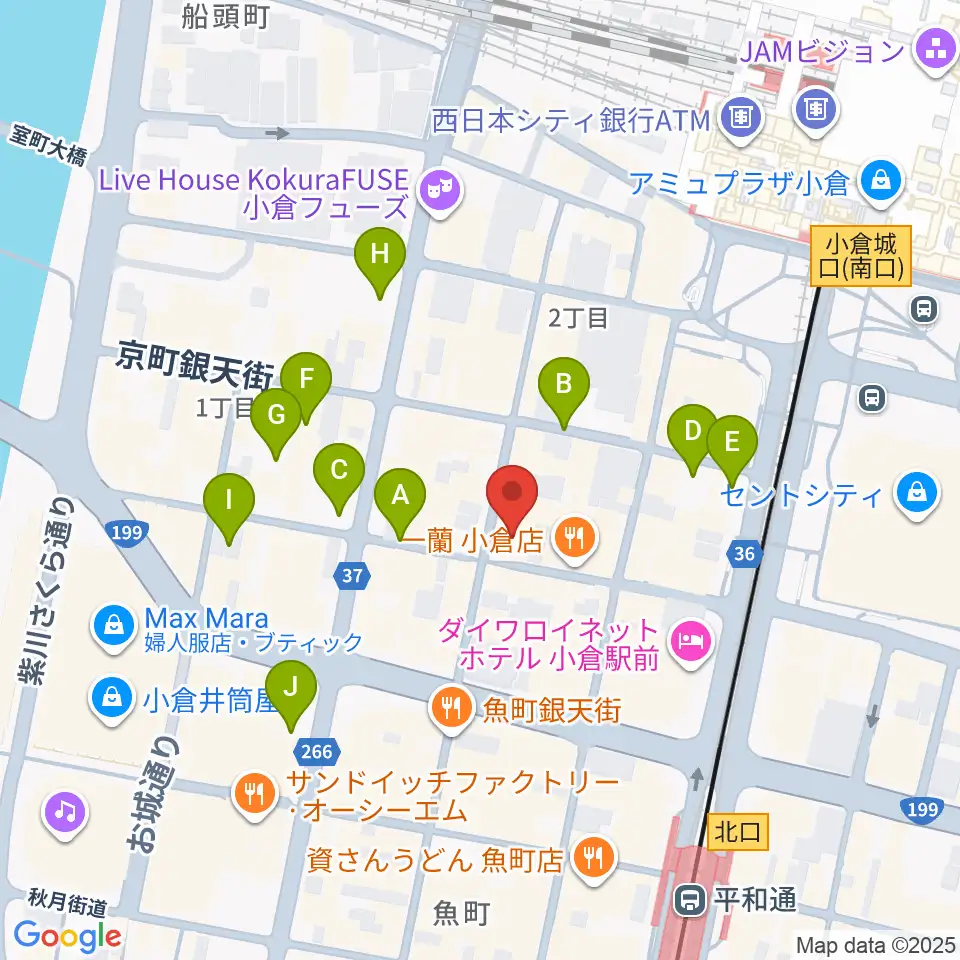 松田楽器店周辺の駐車場・コインパーキング一覧地図
