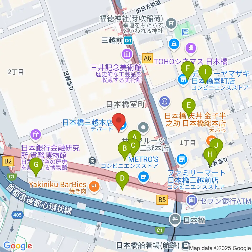 三越劇場周辺の駐車場・コインパーキング一覧地図