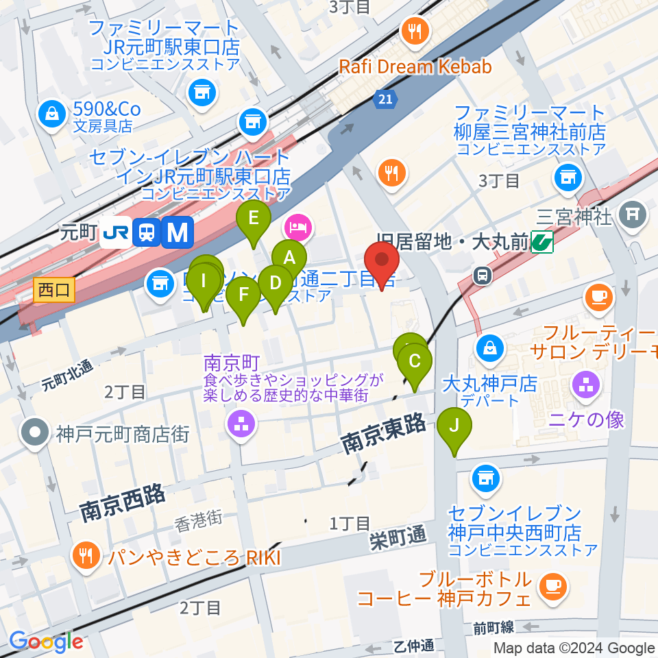 ジャズ喫茶JamJam周辺の駐車場・コインパーキング一覧地図