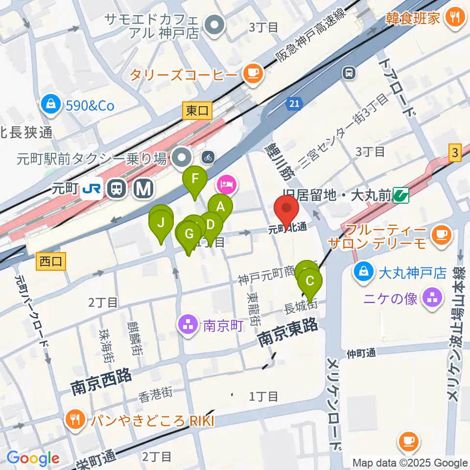 ジャズ喫茶JamJam周辺の駐車場・コインパーキング一覧地図