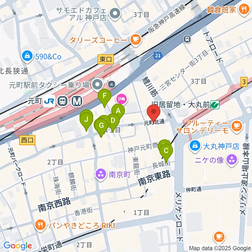 ジャズ喫茶JamJam周辺の駐車場・コインパーキング一覧地図