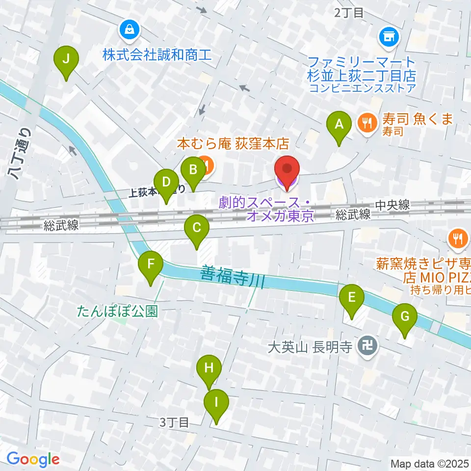 オメガ東京周辺の駐車場・コインパーキング一覧地図