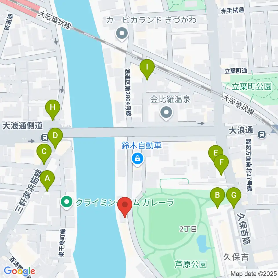 KARAKURIスタジオ周辺の駐車場・コインパーキング一覧地図