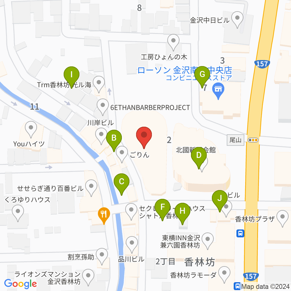 北國新聞赤羽ホール周辺の駐車場・コインパーキング一覧地図