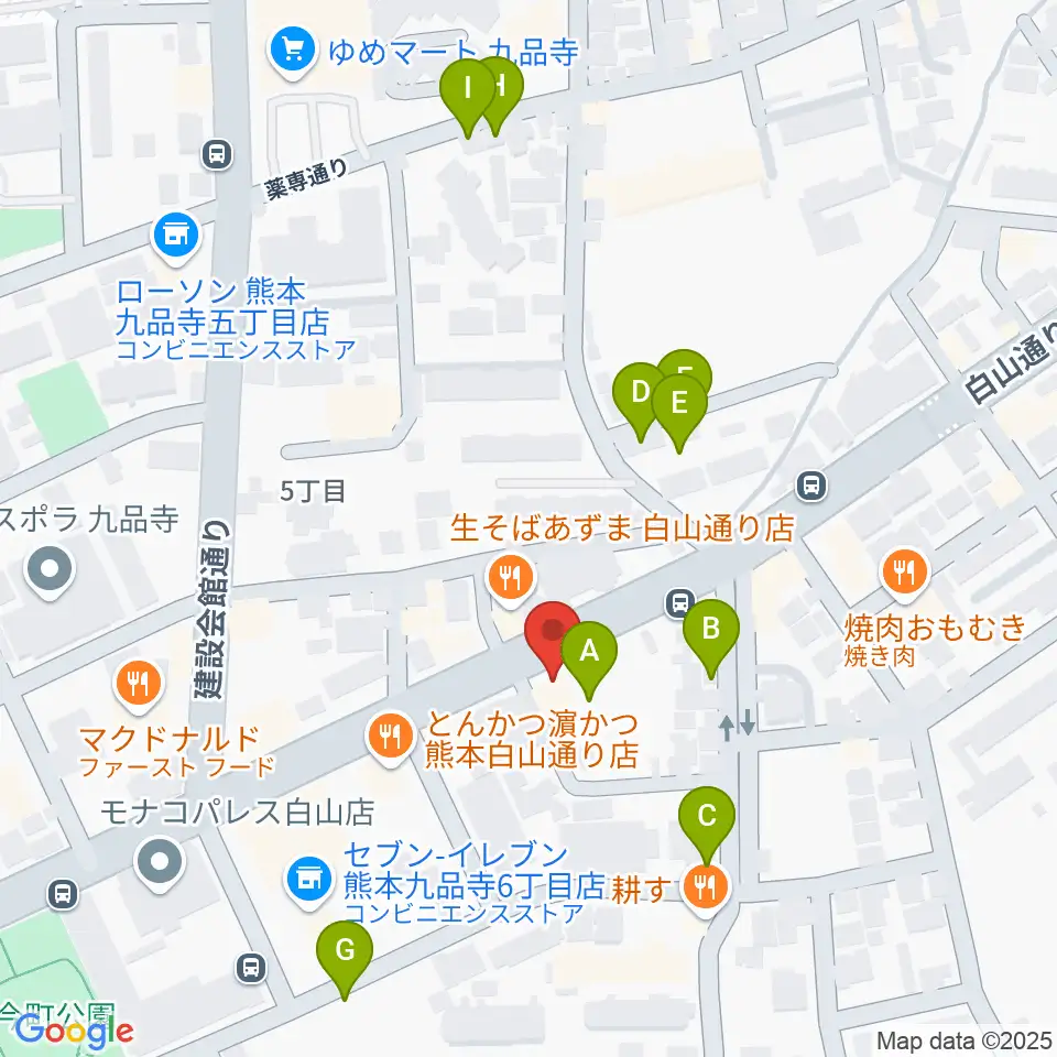 ミュージックファーム周辺の駐車場・コインパーキング一覧地図