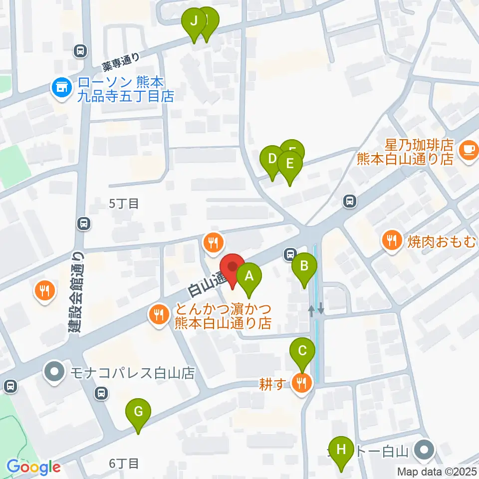 ミュージックファーム周辺の駐車場・コインパーキング一覧地図