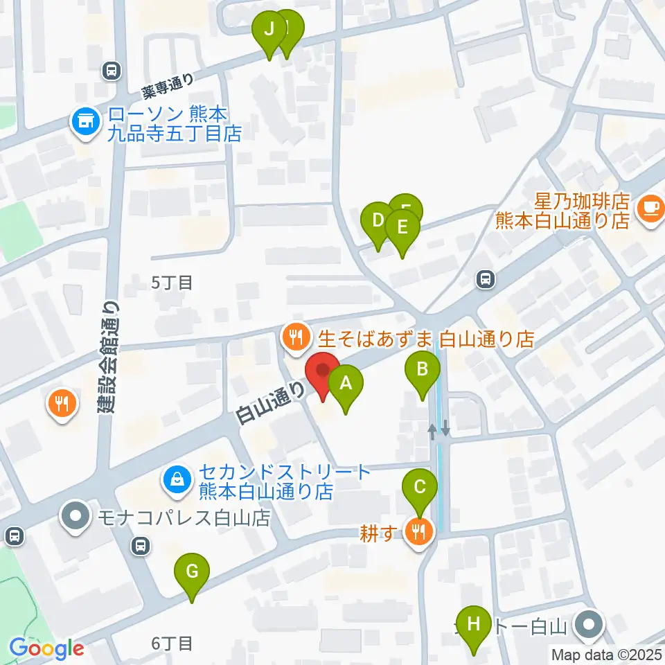 ミュージックファーム周辺の駐車場・コインパーキング一覧地図