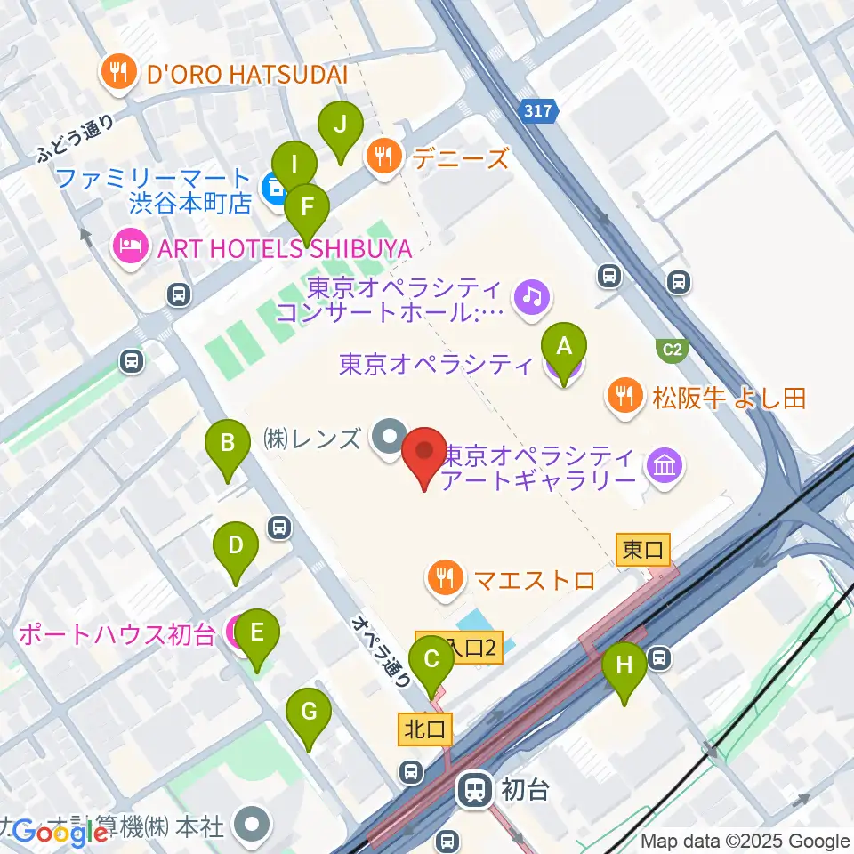 新国立劇場周辺の駐車場・コインパーキング一覧地図