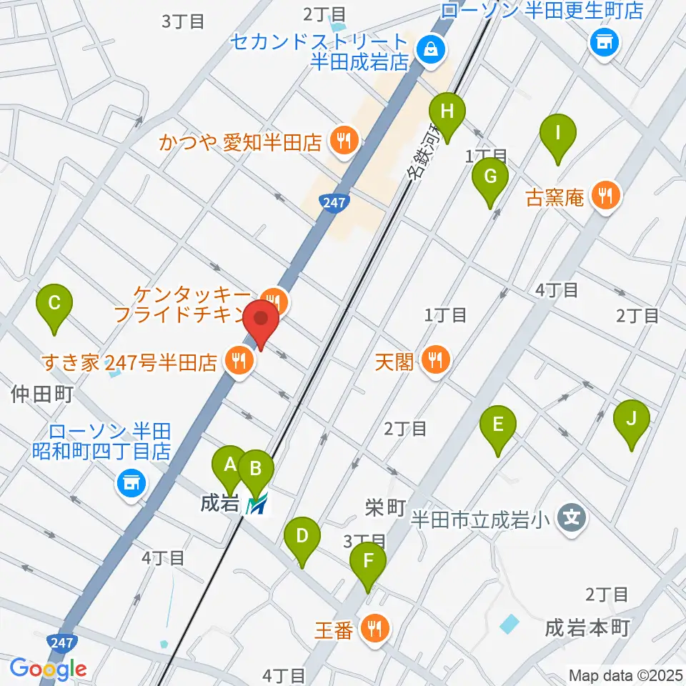 J.Pミュージックスクール周辺の駐車場・コインパーキング一覧地図