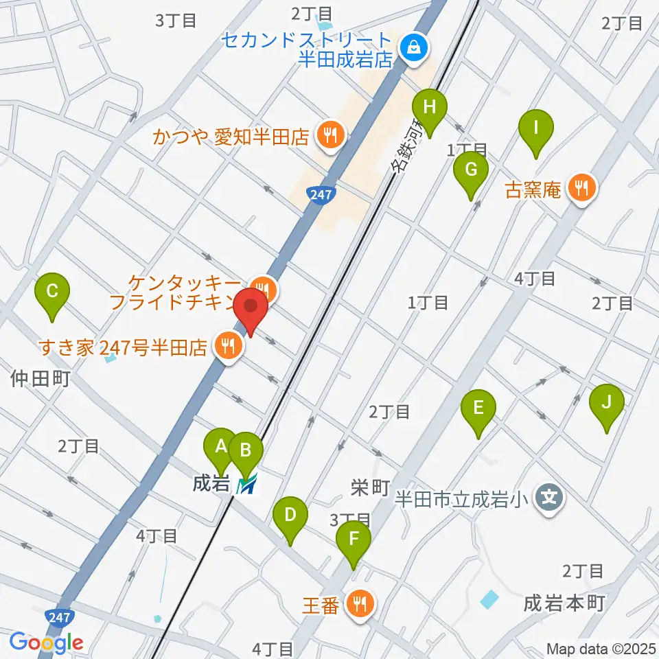 J.Pミュージックスクール周辺の駐車場・コインパーキング一覧地図
