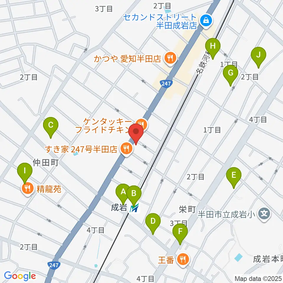 J.Pミュージックスクール周辺の駐車場・コインパーキング一覧地図