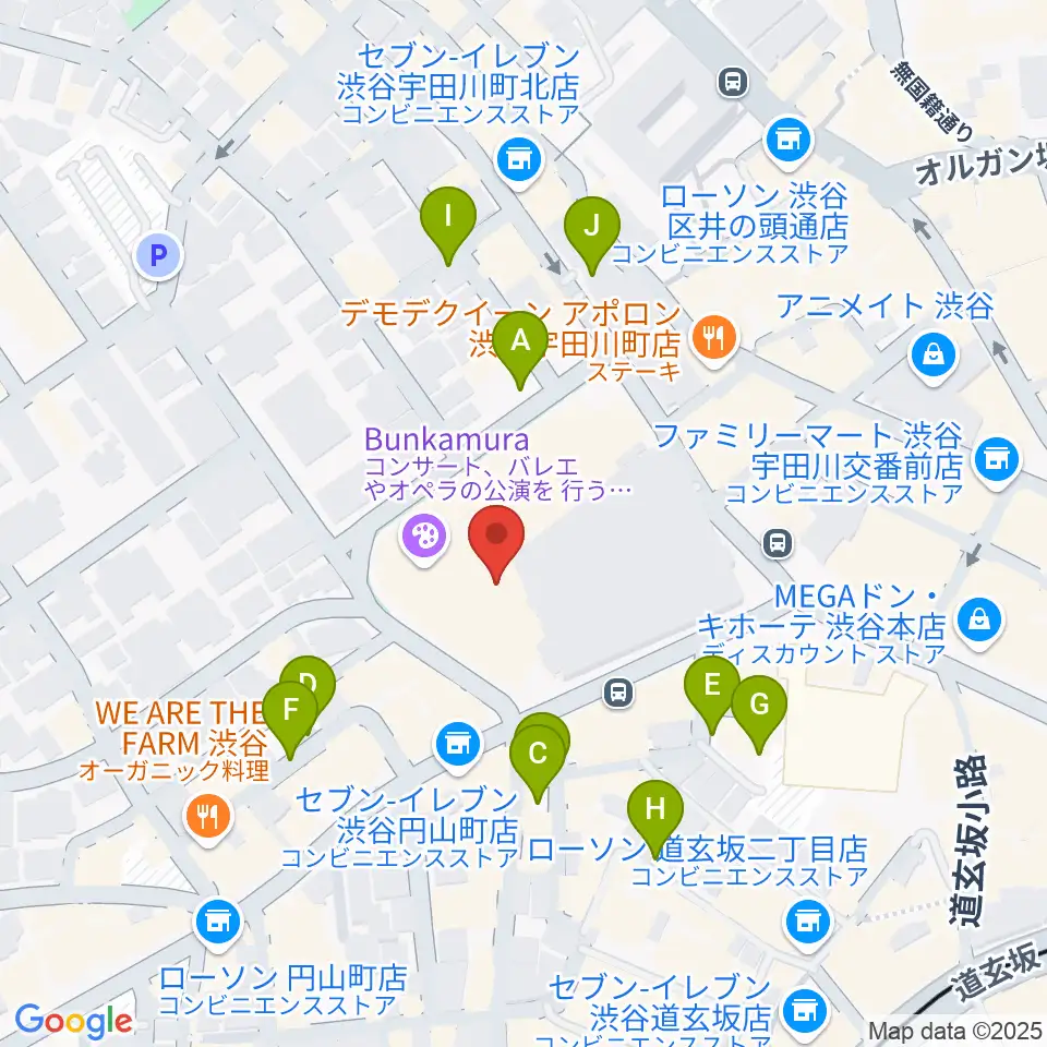 シアターコクーン周辺の駐車場・コインパーキング一覧地図