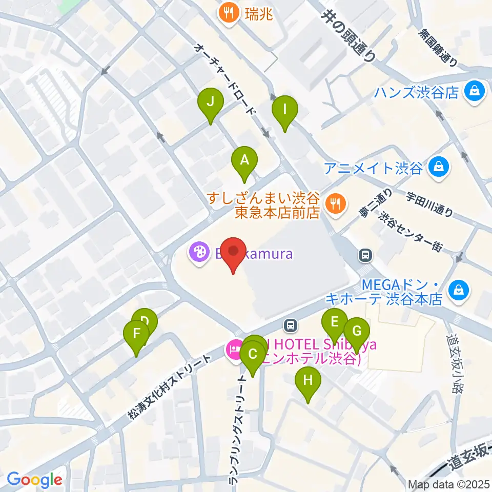 シアターコクーン周辺の駐車場・コインパーキング一覧地図