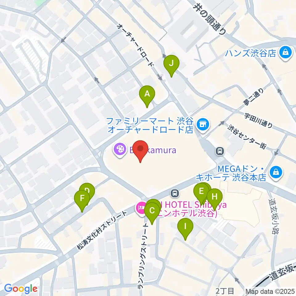 シアターコクーン周辺の駐車場・コインパーキング一覧地図