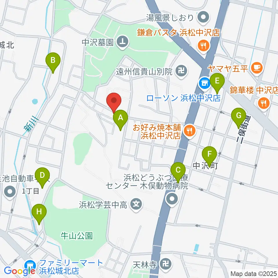 さくらギター教室周辺の駐車場・コインパーキング一覧地図
