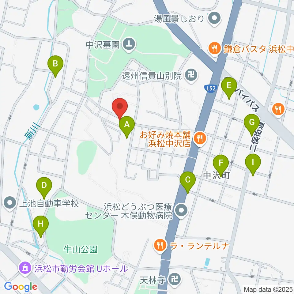 さくらギター教室周辺の駐車場・コインパーキング一覧地図
