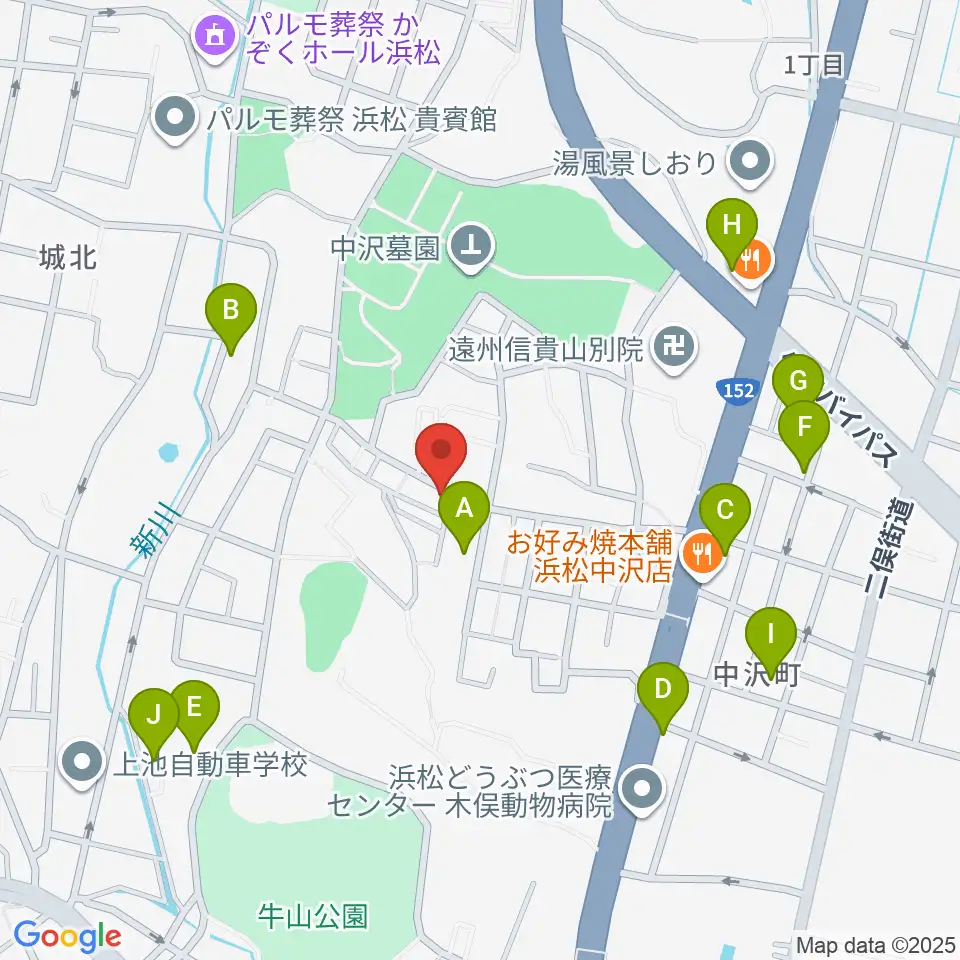 さくらギター教室周辺の駐車場・コインパーキング一覧地図