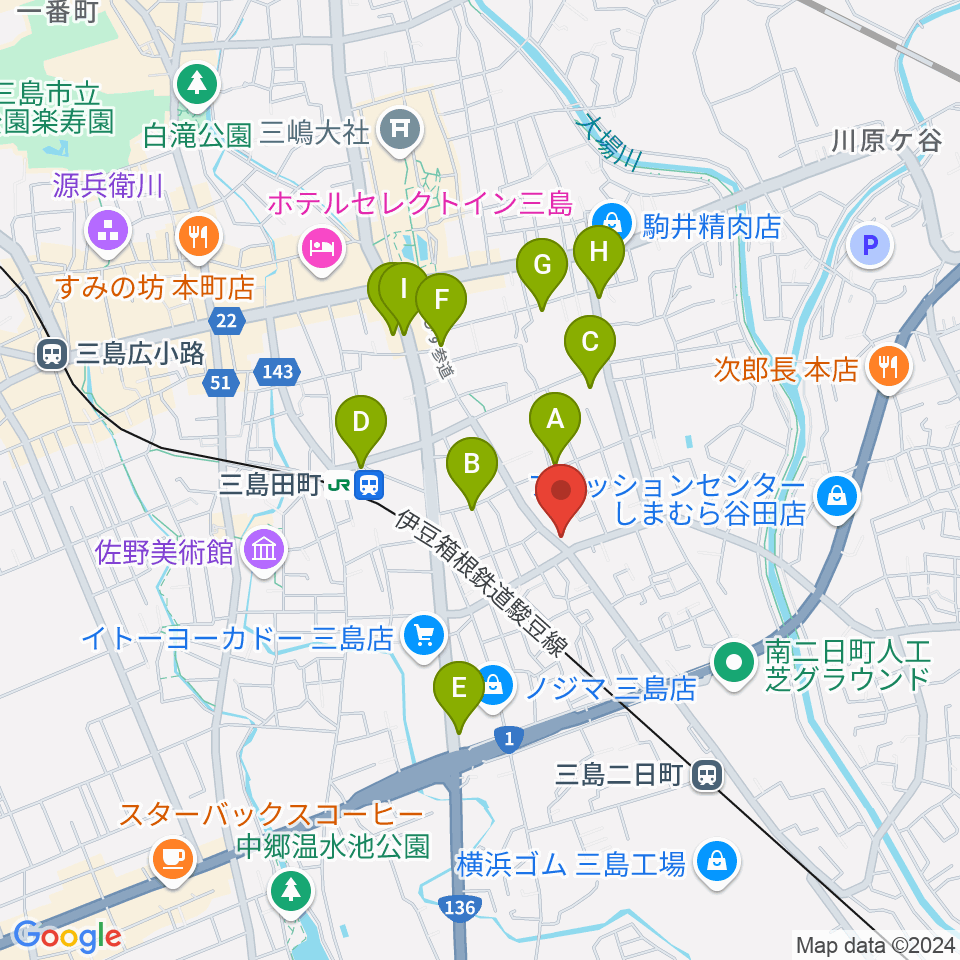 art musique 音楽教室周辺の駐車場・コインパーキング一覧地図