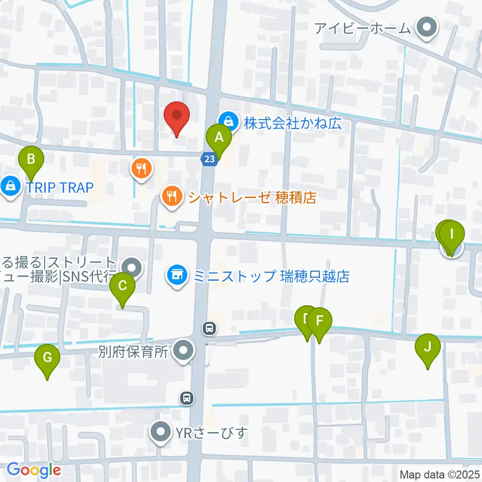 川瀬ギター教室周辺の駐車場・コインパーキング一覧地図
