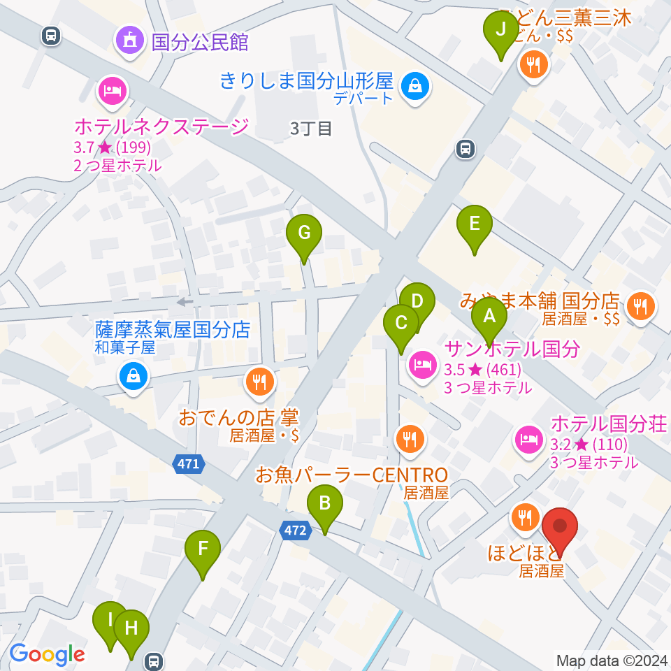 ジャズ喫茶ジャンゴ周辺の駐車場・コインパーキング一覧地図