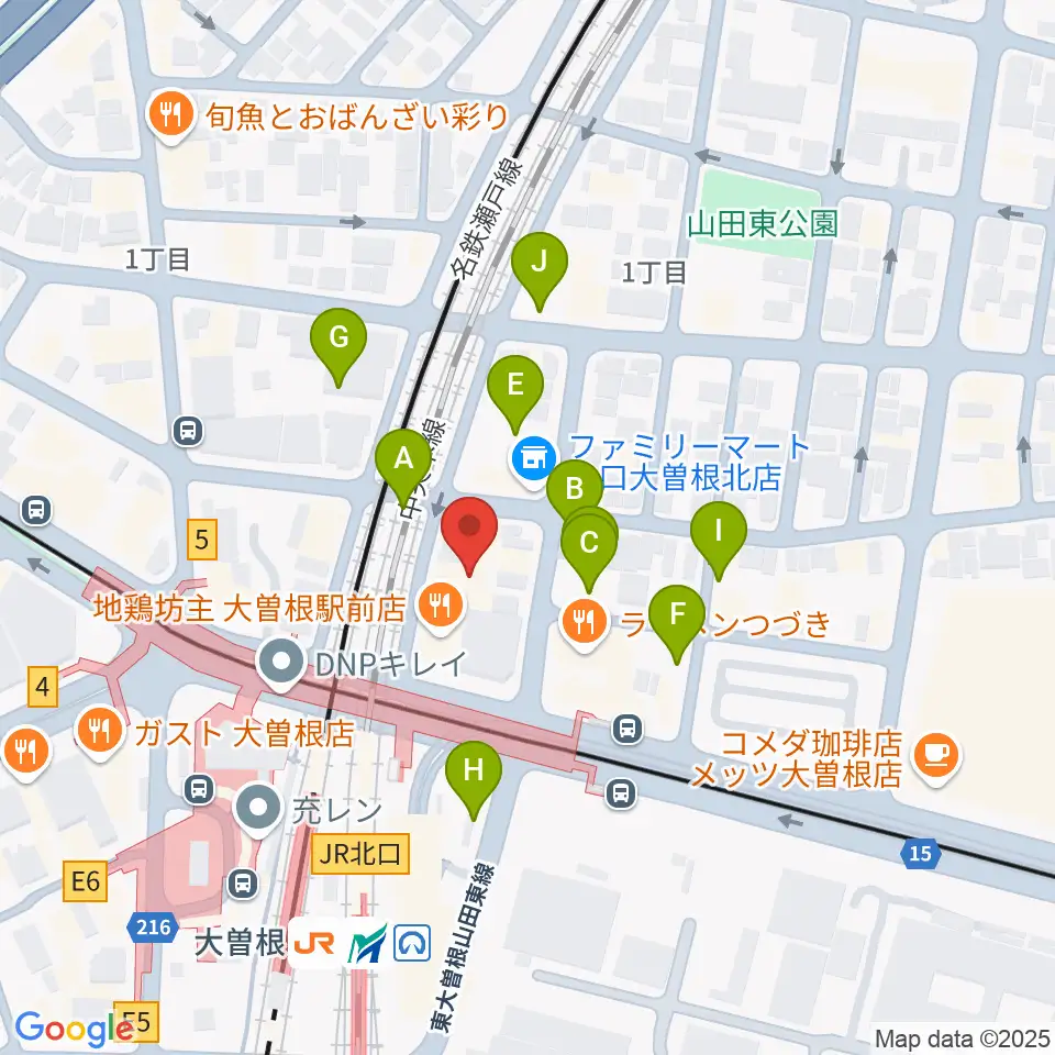 名古屋 新堀ギター音楽院 大曽根教室周辺の駐車場・コインパーキング一覧地図