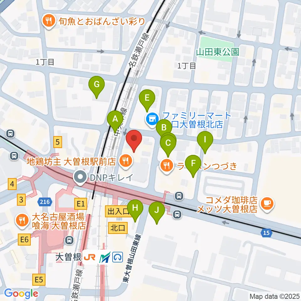 名古屋 新堀ギター音楽院 大曽根教室周辺の駐車場・コインパーキング一覧地図