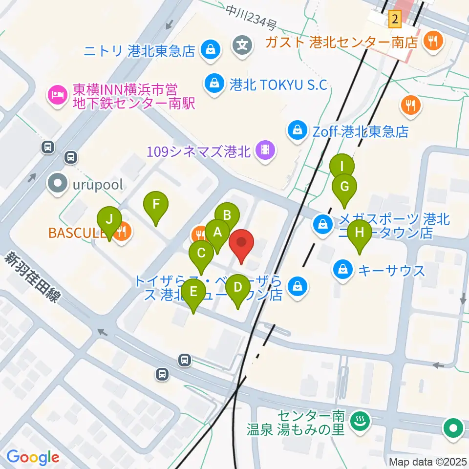 ホーリーアローズボーカルスクール周辺の駐車場・コインパーキング一覧地図