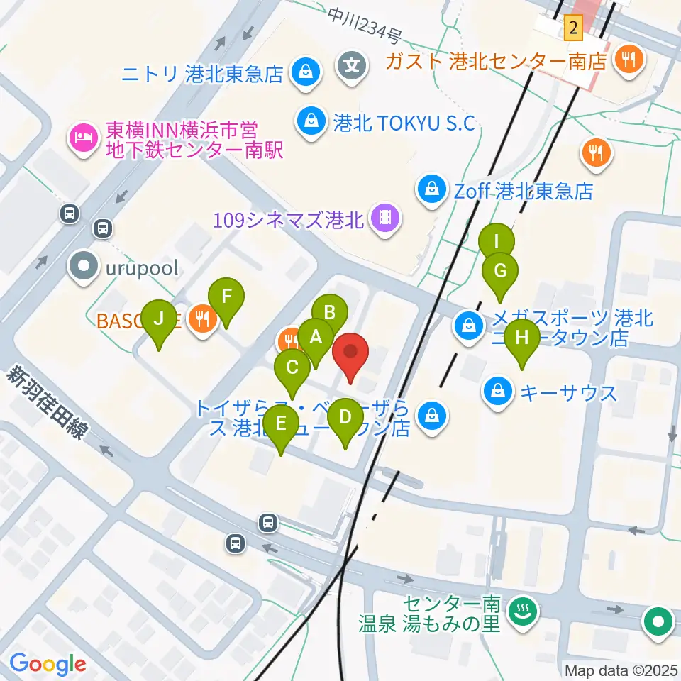 ホーリーアローズボーカルスクール周辺の駐車場・コインパーキング一覧地図