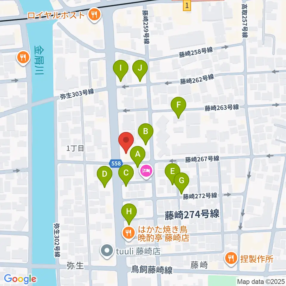 日本楽芸社 ピアノパーク周辺の駐車場・コインパーキング一覧地図