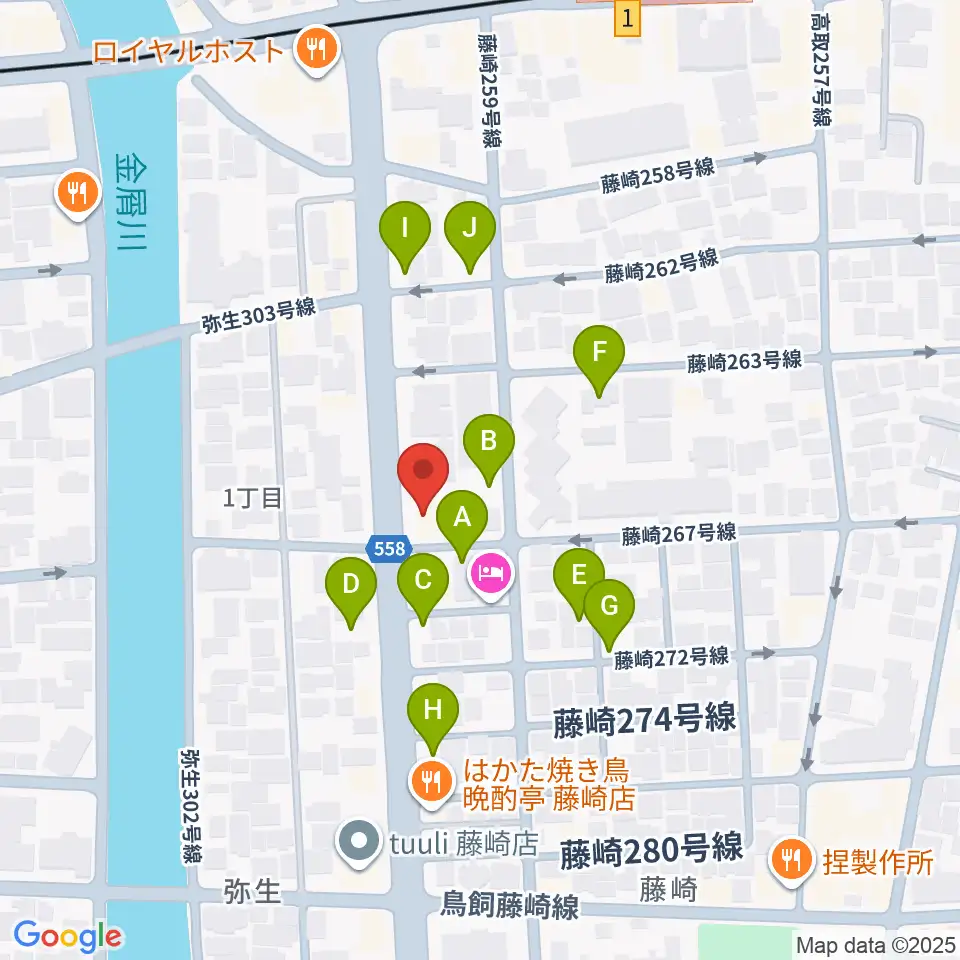 日本楽芸社 ピアノパーク周辺の駐車場・コインパーキング一覧地図