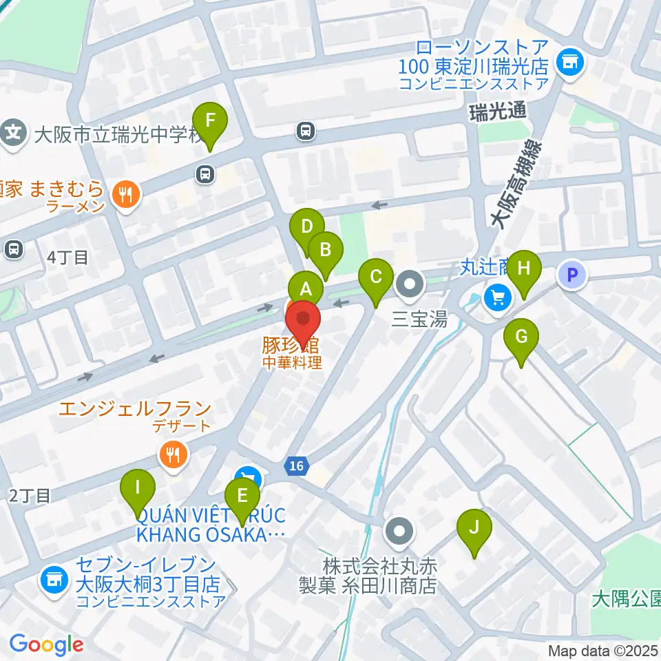 ギター工房 SHOJI周辺の駐車場・コインパーキング一覧地図