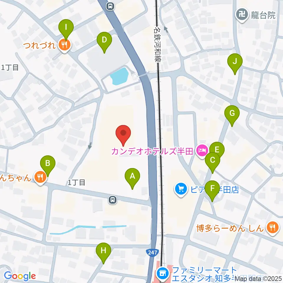 瀧上工業雁宿ホール周辺の駐車場・コインパーキング一覧地図