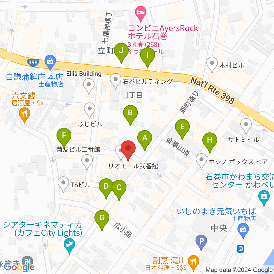 ARCOスタジオ周辺の駐車場・コインパーキング一覧地図