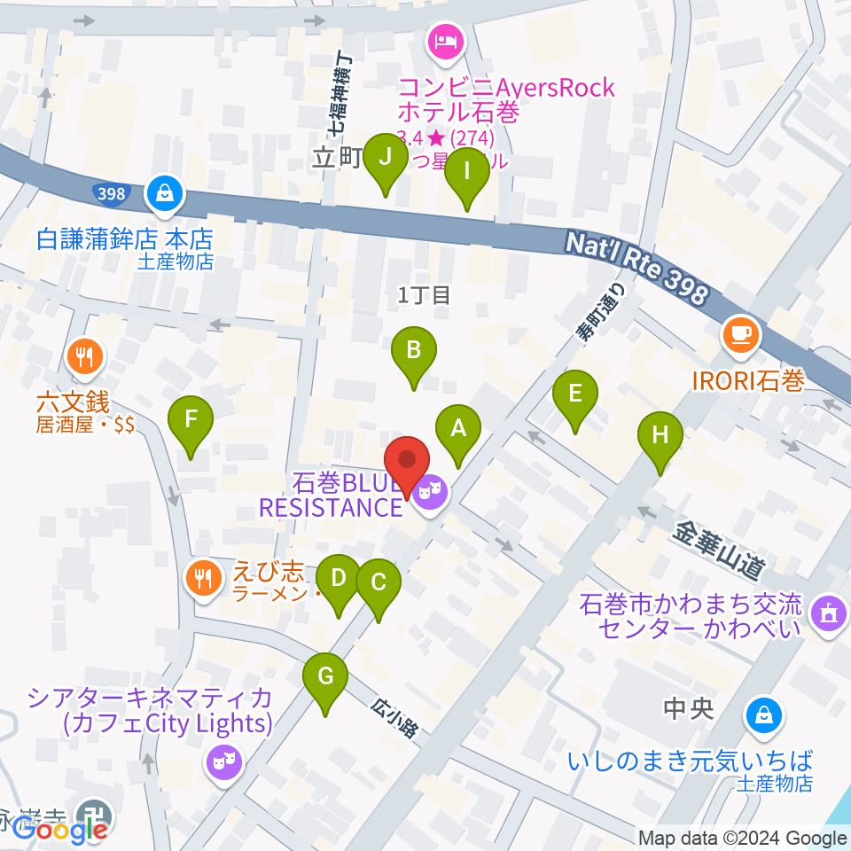 ARCOスタジオ周辺の駐車場・コインパーキング一覧地図